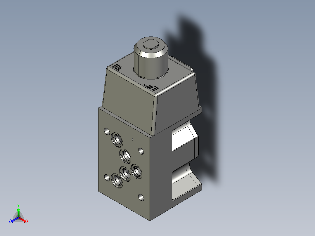 伊顿液压元件DG4V-5-AL-U-20-AC-ROCK主视图
