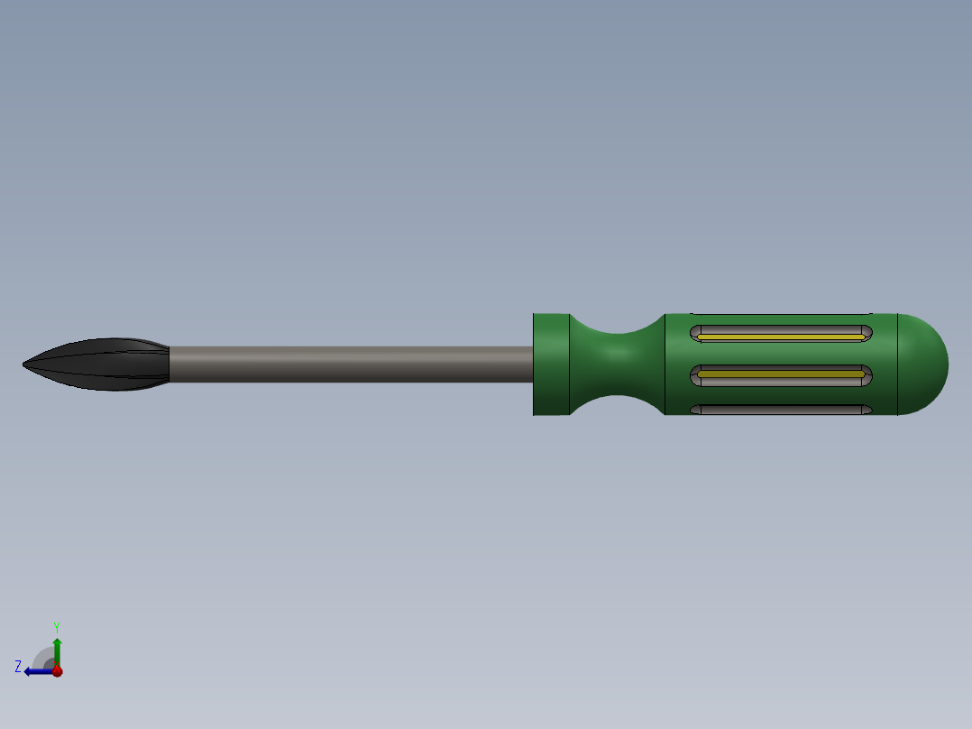 螺丝刀模型3D模型右视图