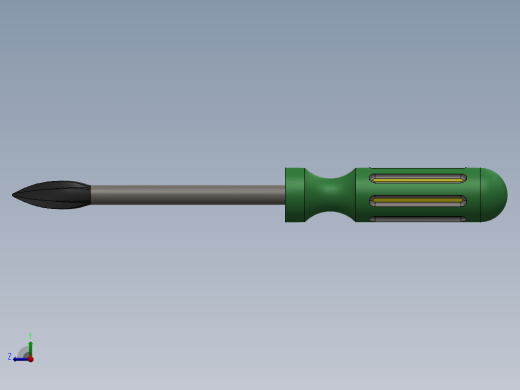 螺丝刀模型3D模型右视缩略图