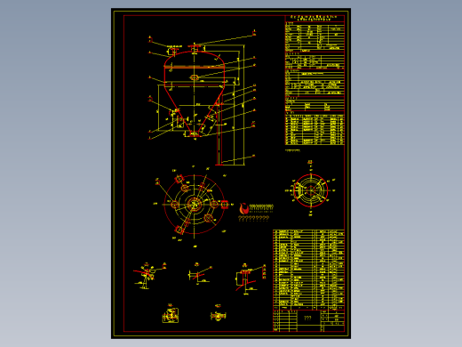 0.5立方压送罐（仓泵）图纸