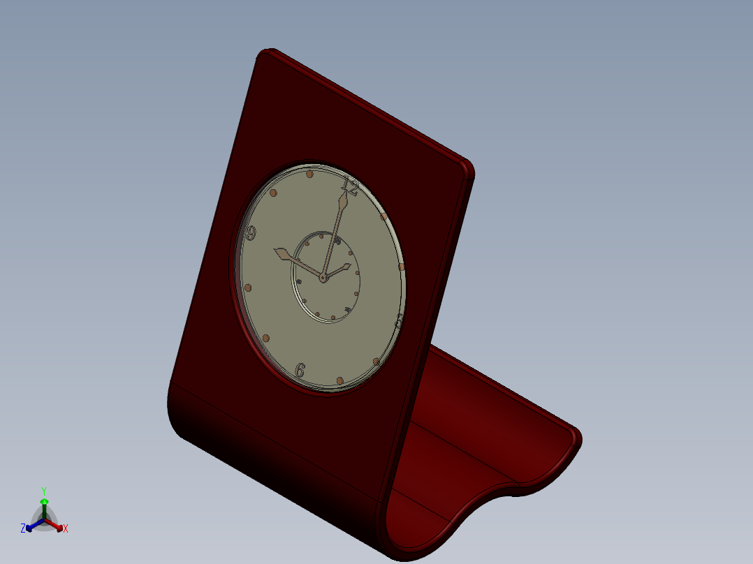 solidworks 桌面时钟设计