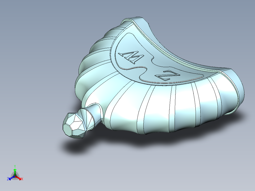 洋酒瓶图纸，附曲面建模教程正等轴测图