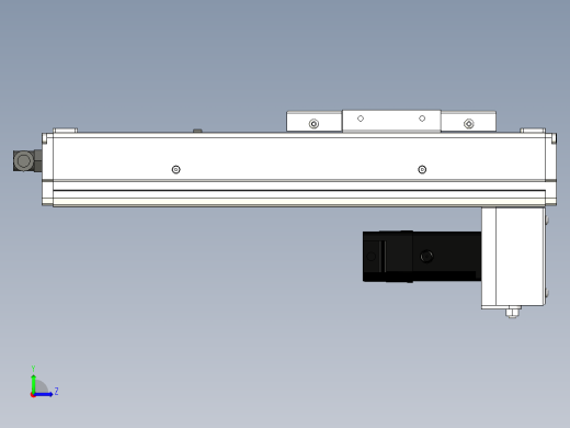 Toyo东佑达直线模组-ECH10-150-BM-100W左视缩略图