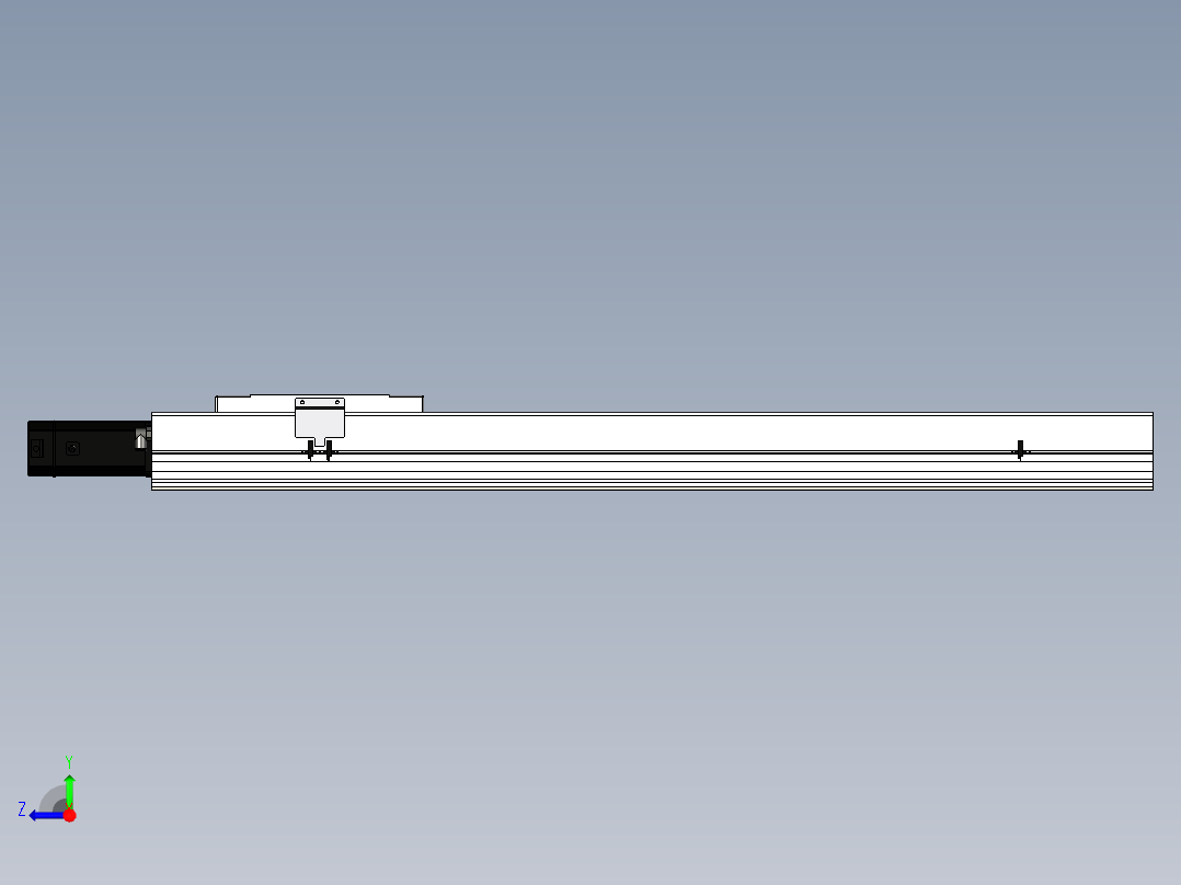 Toyo东佑达直线模组-ECH22-L10-1000-BC-M75B-C4右视图