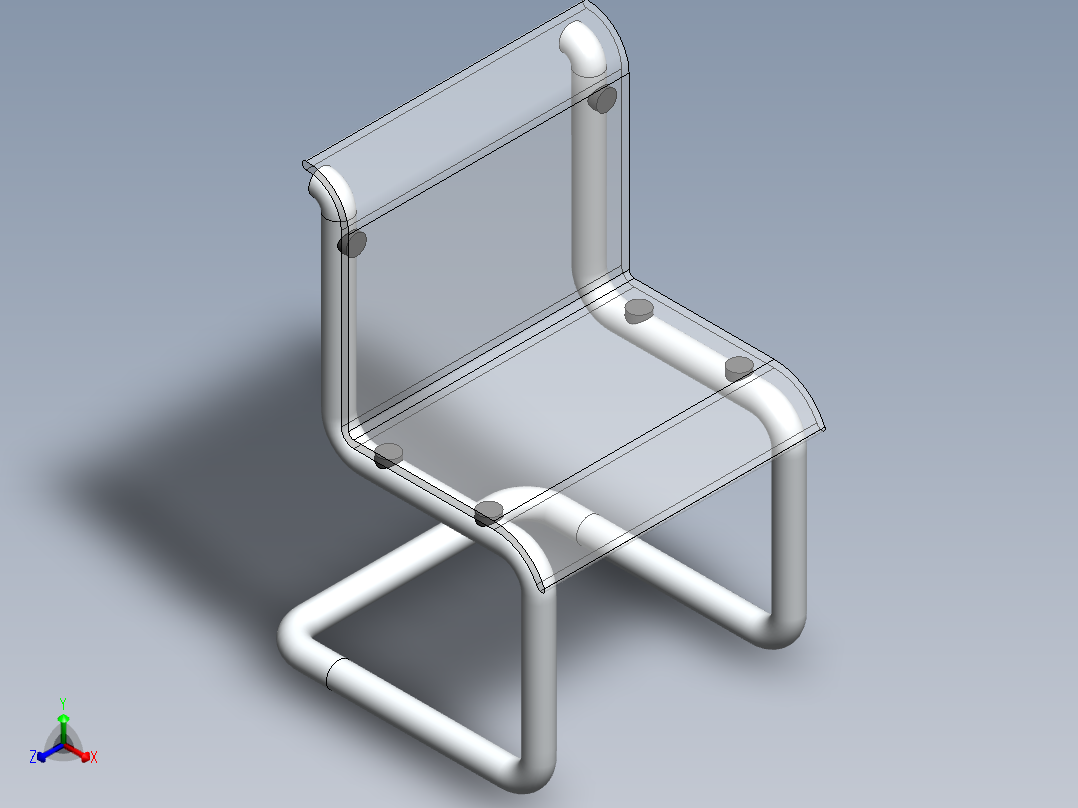 塑料椅子透明靠椅