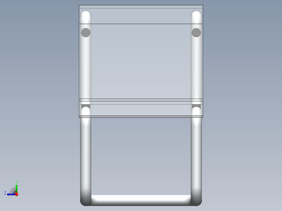塑料椅子透明靠椅右视图