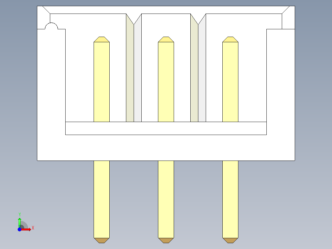 JST-B3B-EH-A前视图
