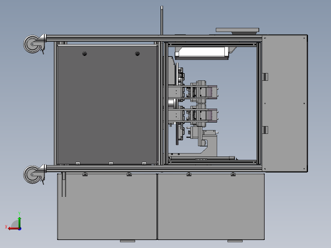 PCB检测设备STEP后视图