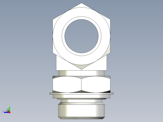 卡套式工业通用硬管接头EO_Adjustable_locknut_branch_tee_TEE28LRCF右视缩略图