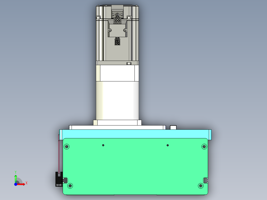 东锦齿条传动DH270G-L167-S1500-BU-减速机+750W.STEP前视图
