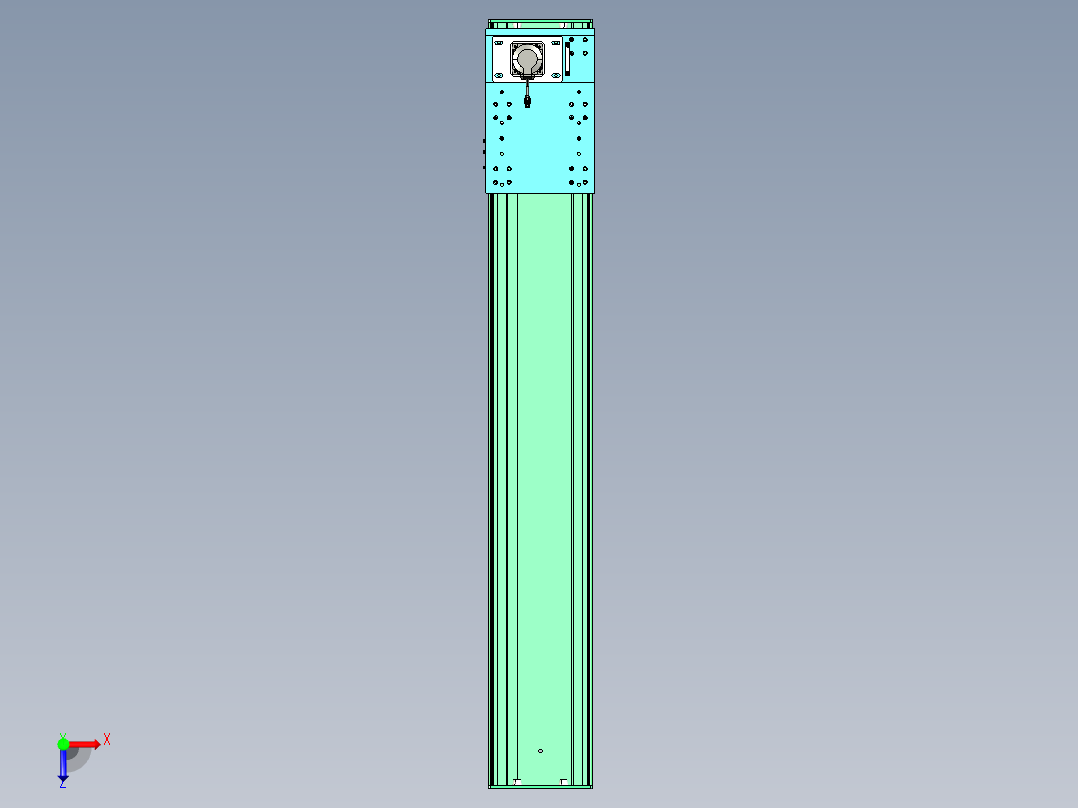 东锦齿条传动DH270G-L167-S1500-BU-减速机+750W.STEP俯视图