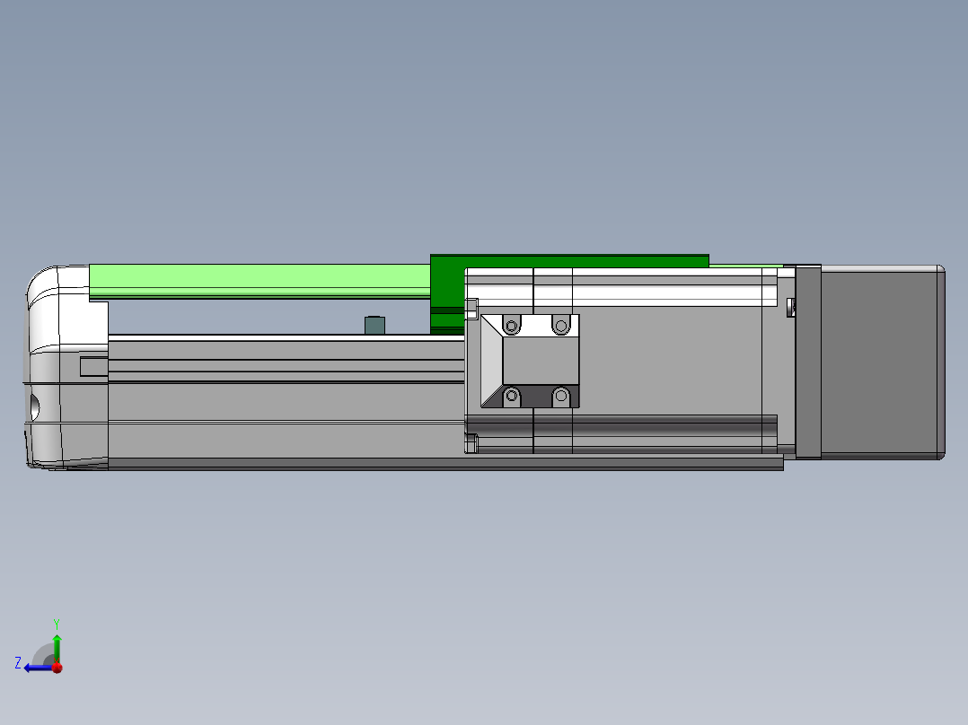 MTH丝杆半封闭模组MTH12-BR-60右视图