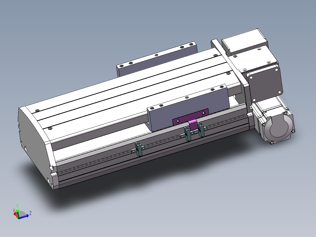 MTB同步带半封闭MTB17M-RD-400W主视图