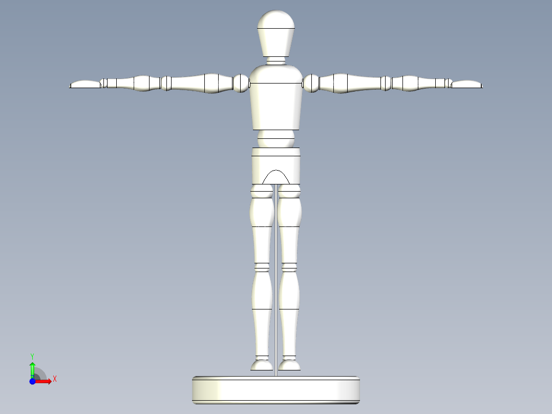木头人设计模型57080==20前视图