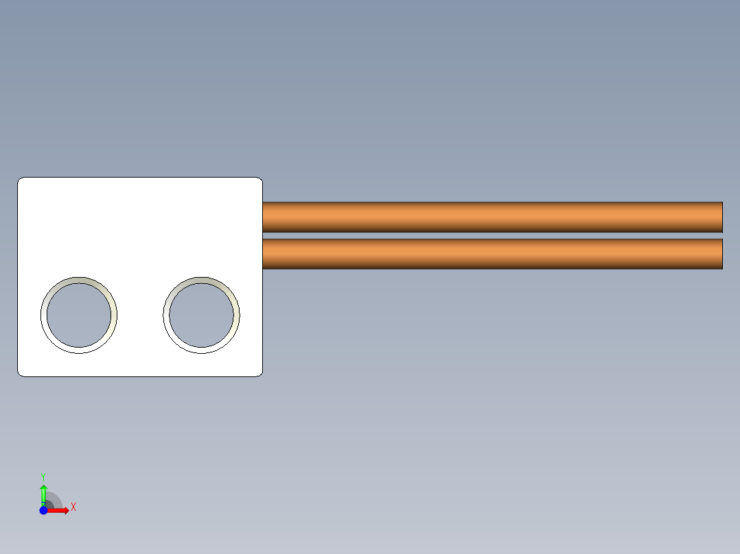 支架光纤_漫反射型FR-W13前视图
