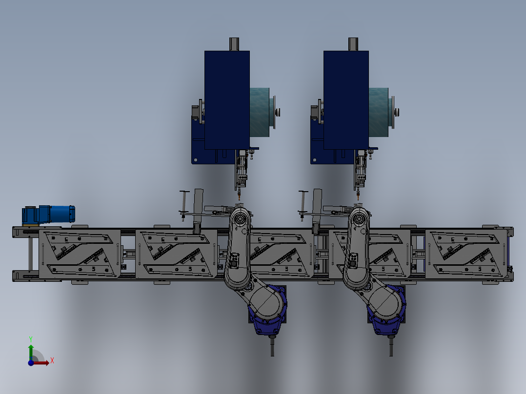 双膜片弹簧变速机构设计前视图