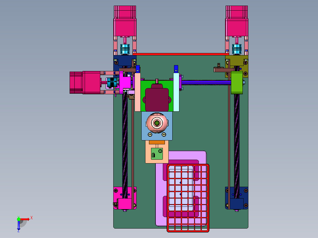 微小零件及边缘毛刺的设备俯视图