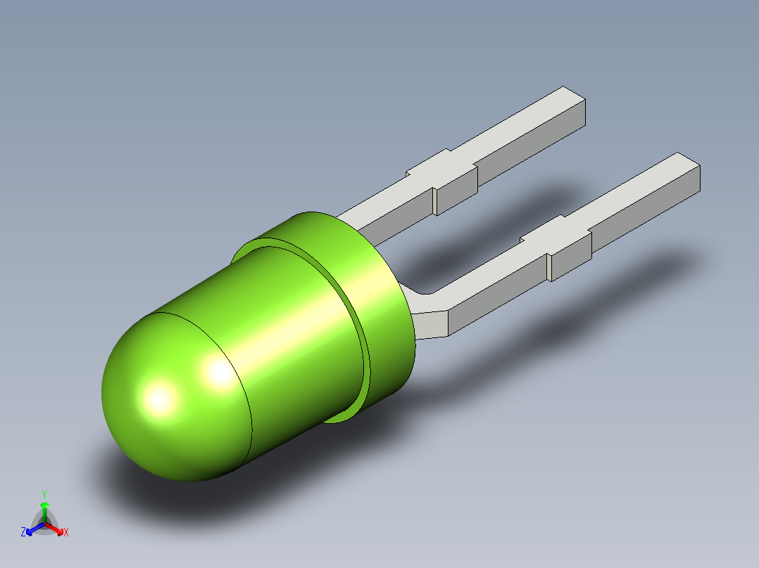 光电元件封装-L-934GD正等轴测图