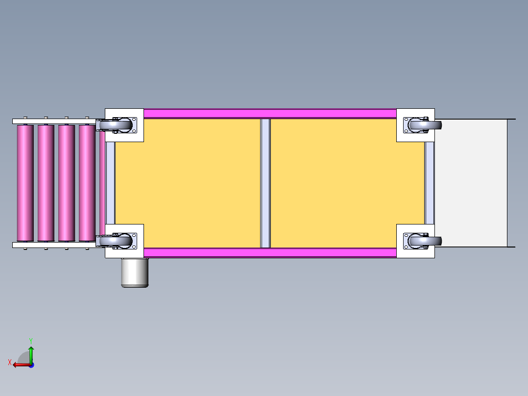 Q426-糕点切片机的机芯结构设计【含三维】后视图