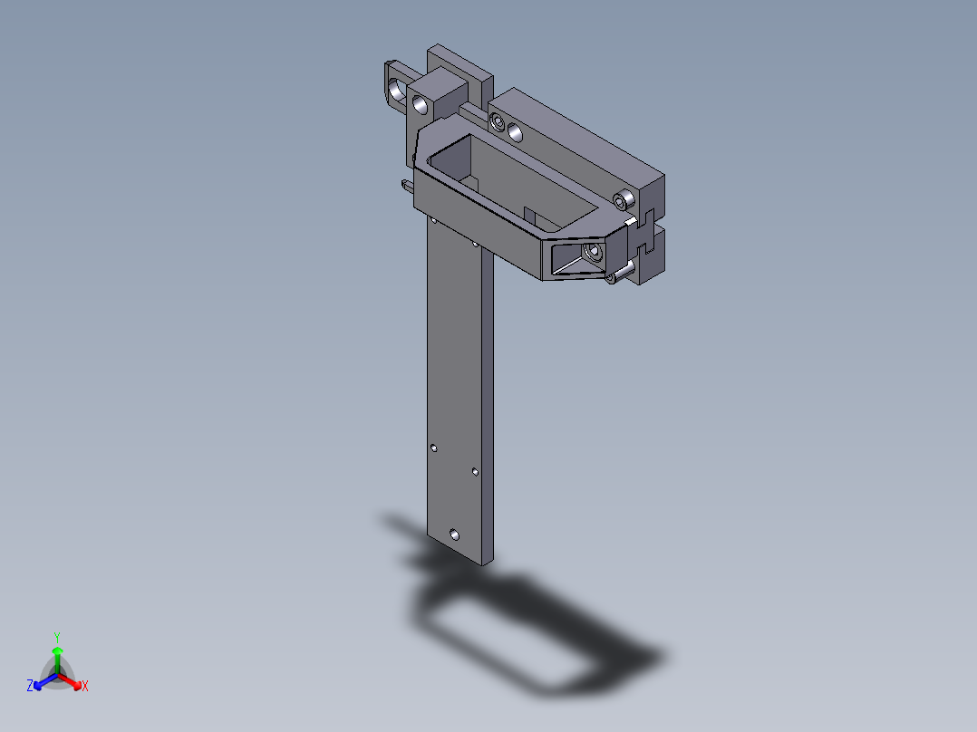 EUCHNER安士能安全门闩084430产品3D数模资料下载主视图
