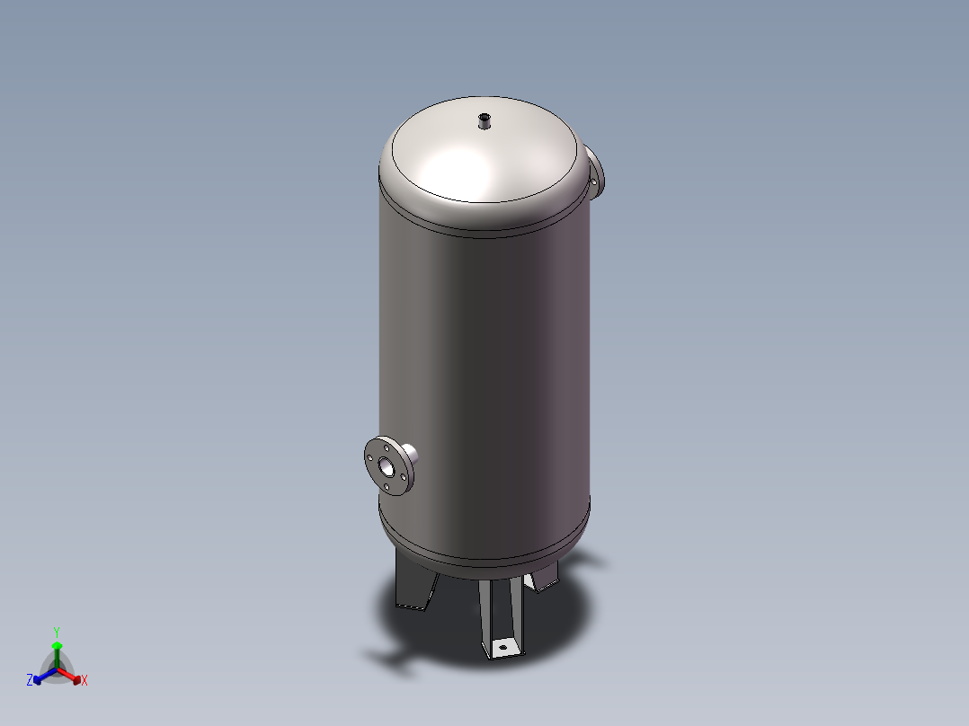 0.3立方储气罐正等轴测图