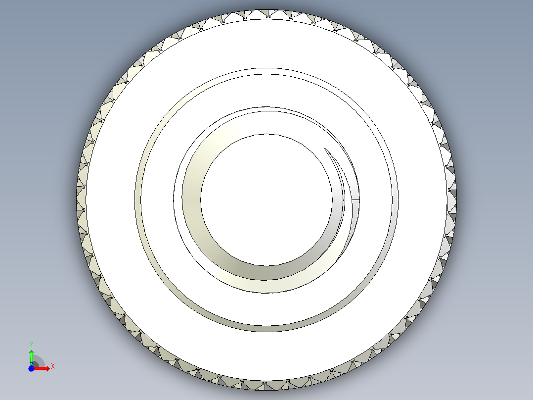 滚花指旋螺钉-M12 x 40mm前视图
