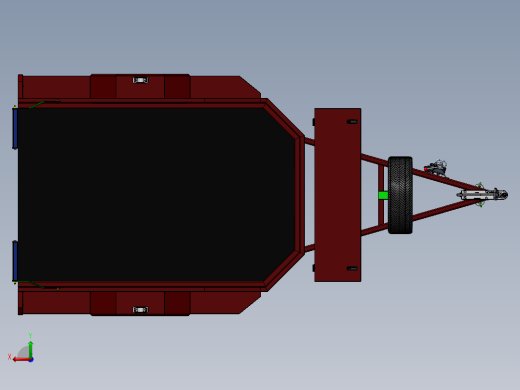 挂车拖车2440-x-1600-single-axle-bike-trailer SW PDF二维图后视缩略图