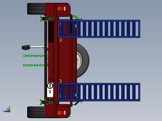 挂车拖车2440-x-1600-single-axle-bike-trailer SW PDF二维图右视缩略图
