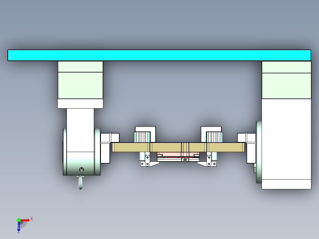 X1-笔记本CNC工装夹具三维模型CNC3.5-0314俯视图