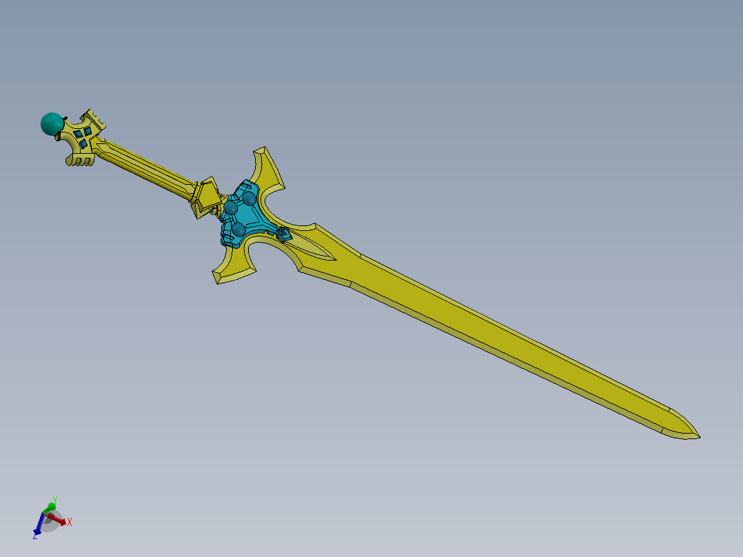 剑、宝剑(108)主视图