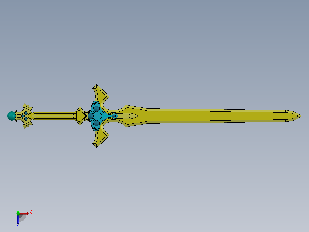 剑、宝剑(108)俯视图