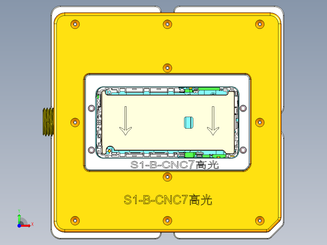 S1-B-CNC7笔记本CNC工装夹具三维模型-20150515前视图