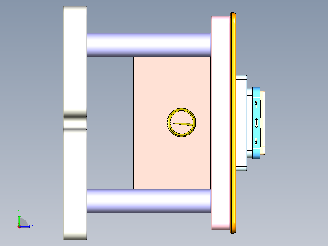 S1-B-CNC7笔记本CNC工装夹具三维模型-20150515左视图