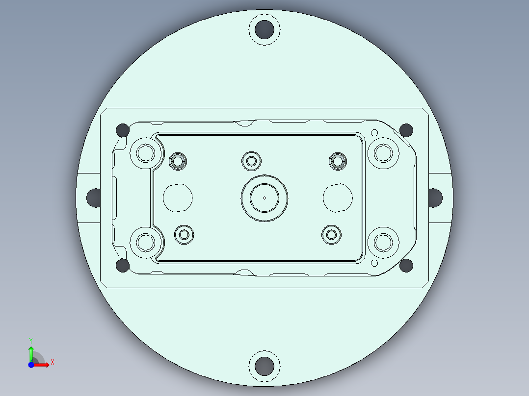 VT306-CNC3笔记本CNC工装夹具三维模型前视图