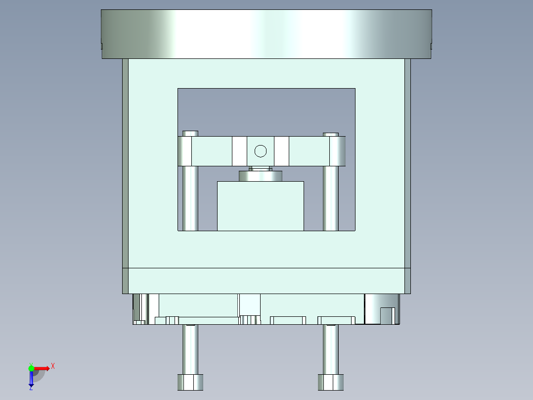 VT306-CNC3笔记本CNC工装夹具三维模型俯视图