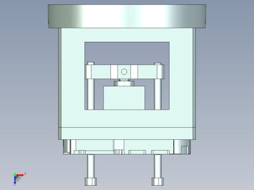 VT306-CNC3笔记本CNC工装夹具三维模型俯视缩略图
