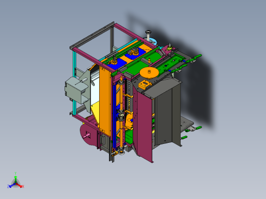 玉米双收专用脱皮机x_t正等轴测缩略图