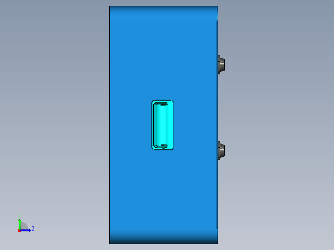 堆叠式光伏储能电源一体机结构creo8左视图