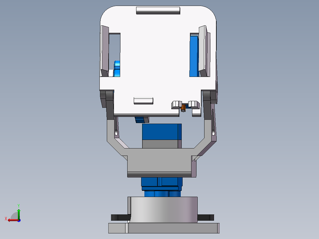 舵机云台后视图
