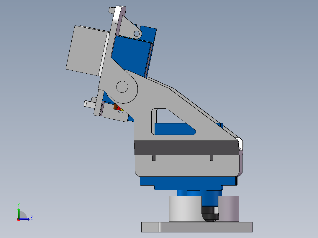 舵机云台左视图