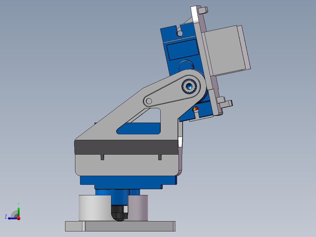舵机云台右视图