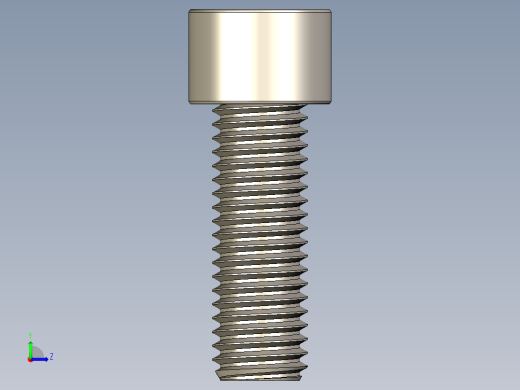 Screw_DIN_912_M12x35F_A2.STEP公制内六角螺钉左视缩略图
