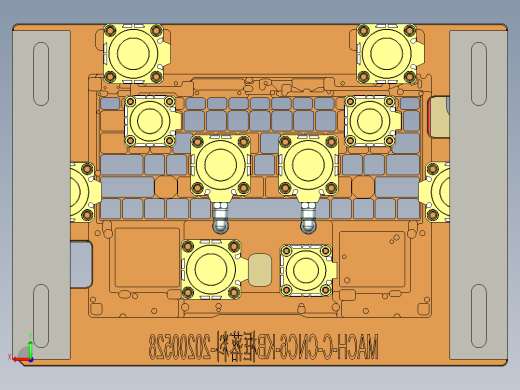 MACH-C笔记本CNC工装夹具三维模型-CNC6-KB框落料-200601后视缩略图