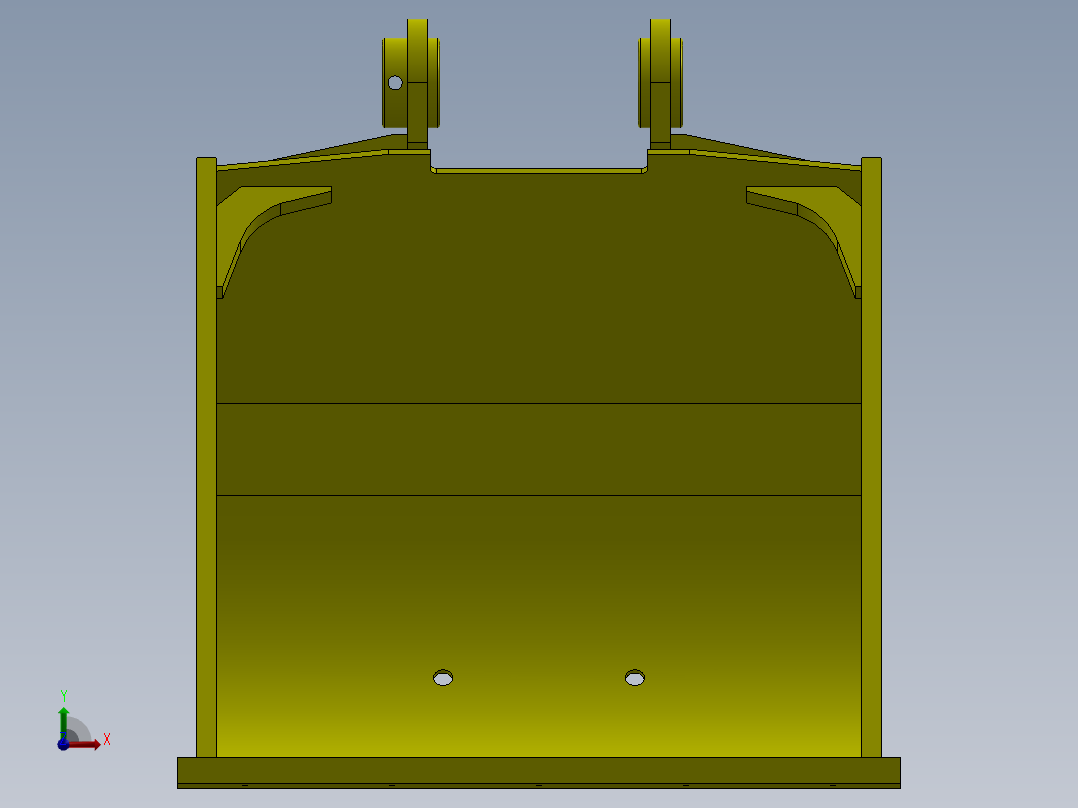 A0003224-挖掘机挖斗 20T前视图