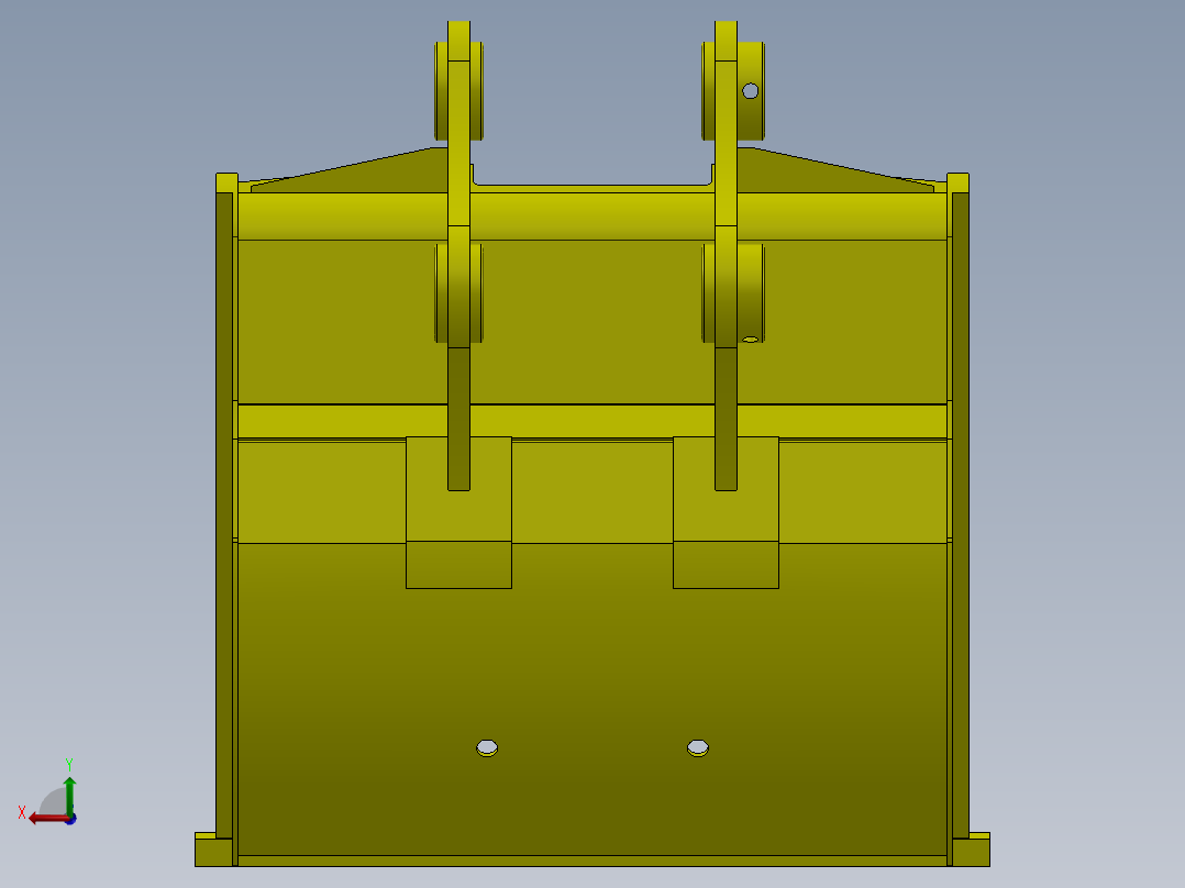 A0003224-挖掘机挖斗 20T后视图