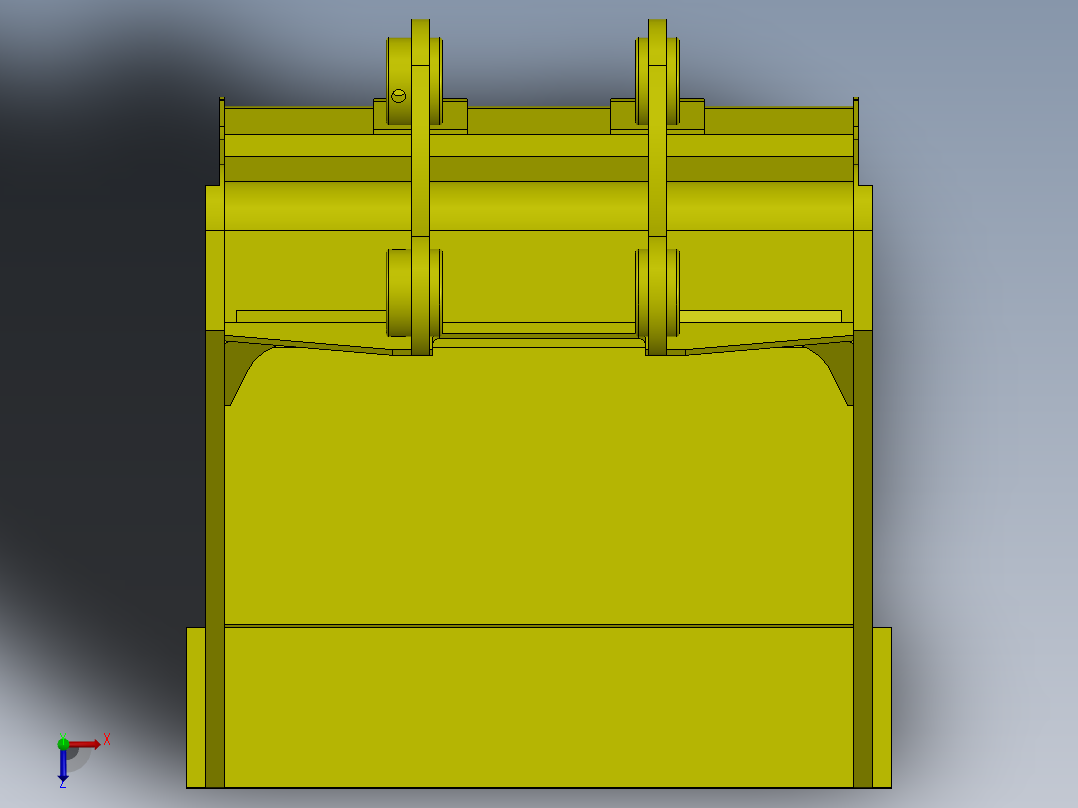 A0003224-挖掘机挖斗 20T俯视图
