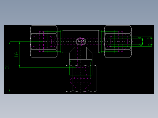 PARKER管接头EO Union tee T06S71_front
