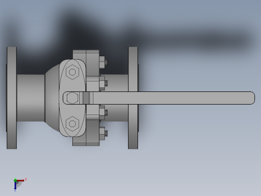 [DN100]球阀俯视缩略图