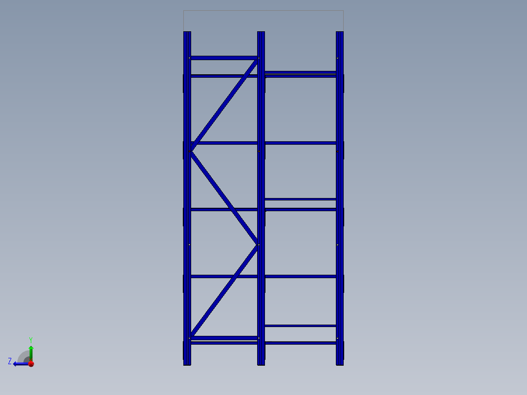 中梯货架  SW16右视图