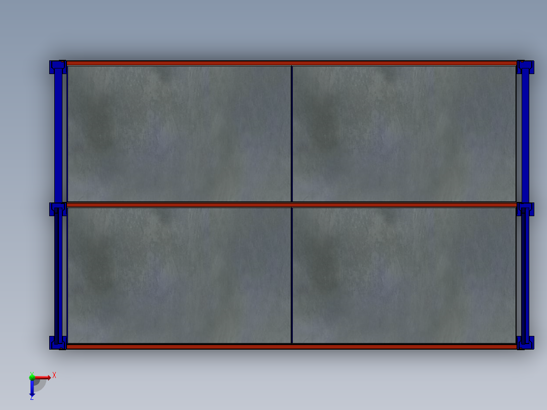 中梯货架  SW16俯视图